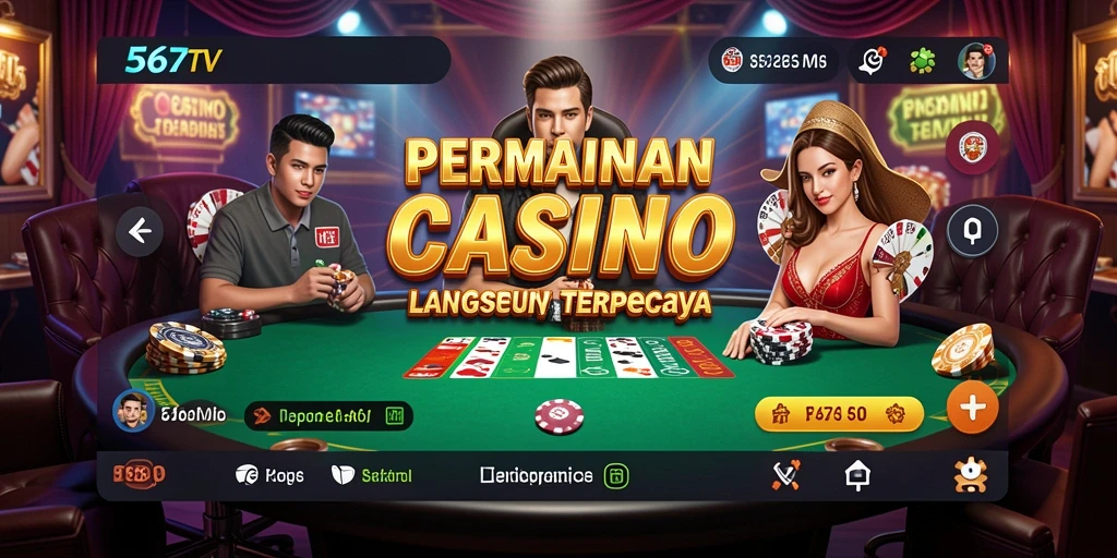 Tampilan gameplay Live Casino yang menarik di 567TV.