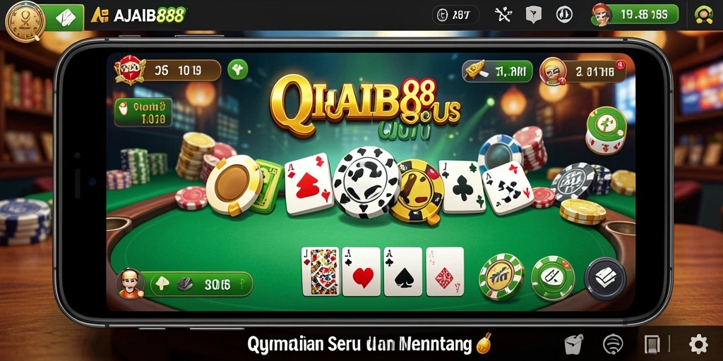 Screenshot gameplay QiuQiu AJAIB88 yang seru dan mendebarkan.