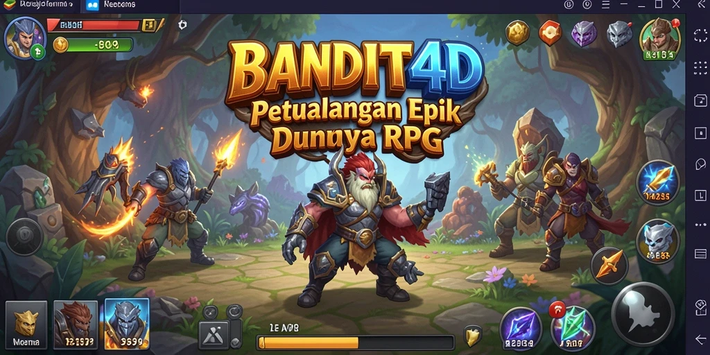 Tampilan gameplay BANDIT4D yang memukau dan seru.