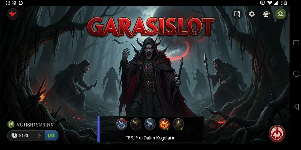 Menampilkan momen mencekam dalam gameplay GARASISLOT yang menakutkan.