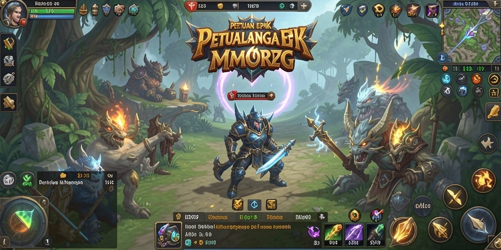 Screenshot yang menunjukkan petualangan seru dalam game MMORPG ID678.