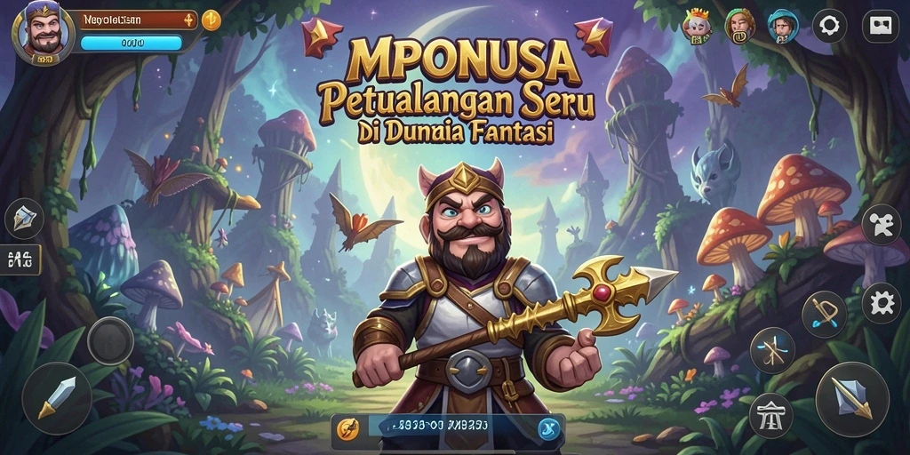Screenshot utama MPONUSA menampilkan aksi gameplay yang mendebarkan.