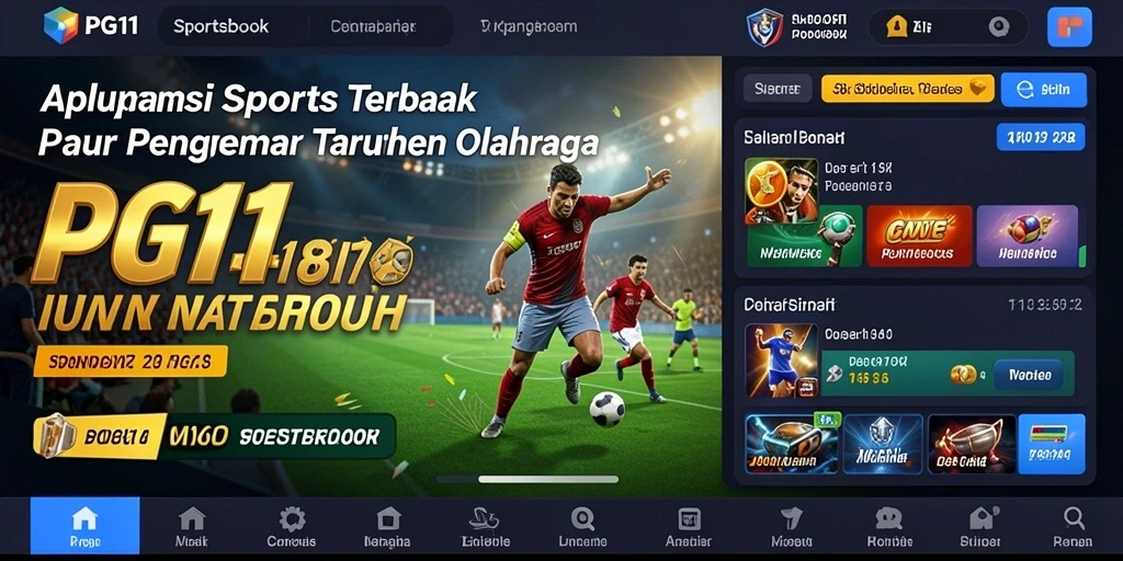 Tampilan gameplay PG11 menampilkan taruhan olahraga yang seru dan interaktif.