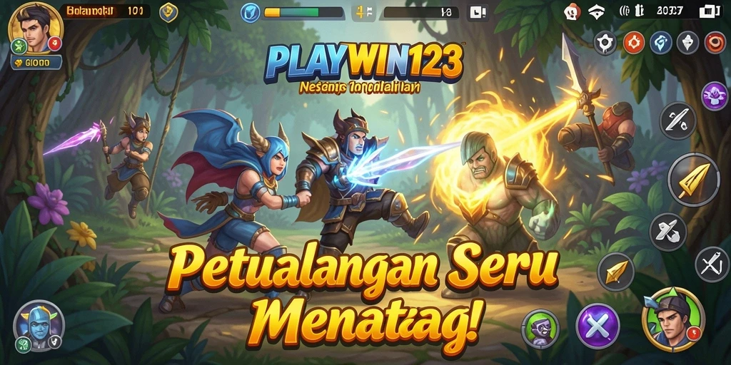 Screenshot utama PLAYWIN123 menampilkan gameplay yang mendebarkan dan pemandangan menakjubkan.