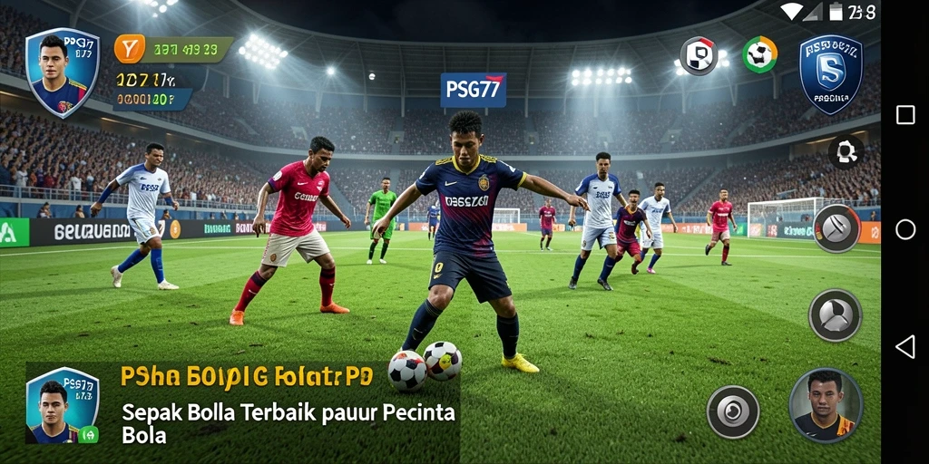 Gameplay seru dari PSG77 dengan aksi sepak bola yang mendebarkan.