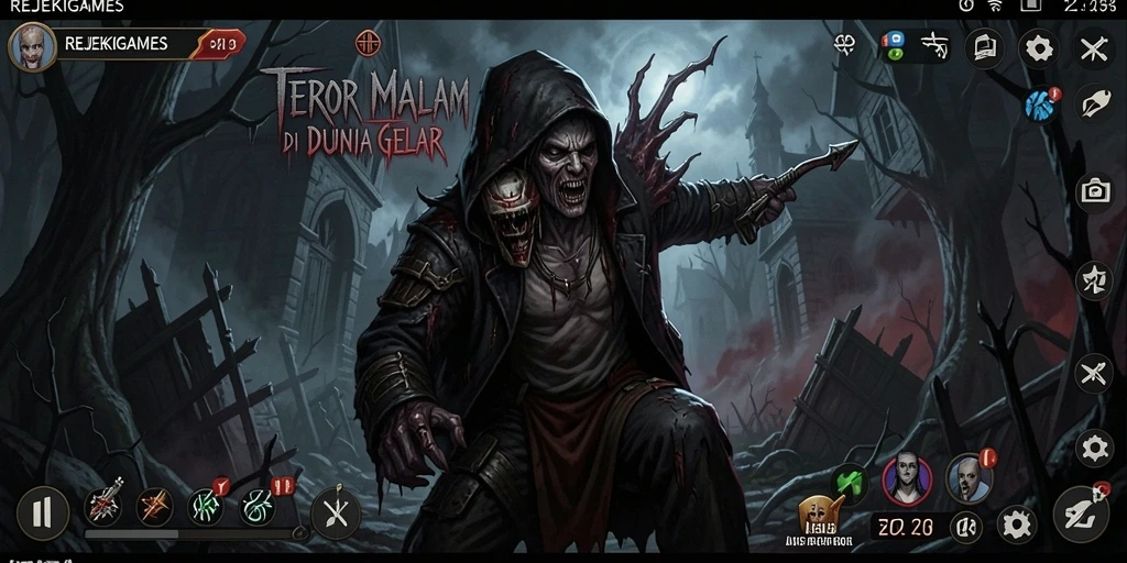 Gameplay menegangkan di REJEKIGAMES dengan suasana Horror.
