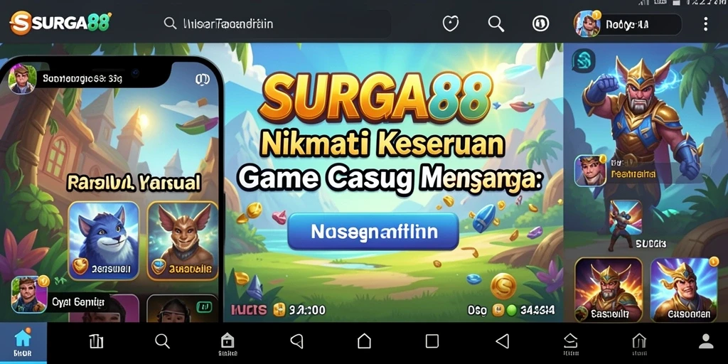 Tampilan gameplay menarik dari SURGA88 dengan grafis cerah.