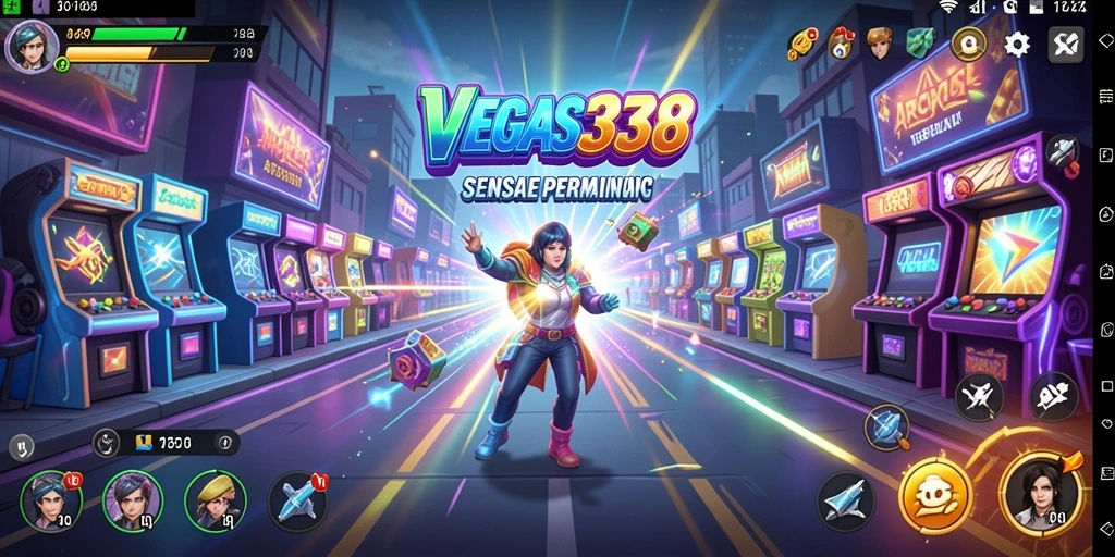 Tampilan gameplay seru dari VEGAS338 yang memukau.